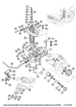 Suspension & Steering - Parts | Official Classic DeLorean Motor Company ...