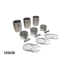 PISTON, PIN & LINER ASSY, WITH RINGS AND CYLINDER SHIMS (SET OF 3)