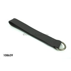 LEATHER DOOR PULL STRAP W/RING (GRAY)