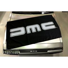 A7100215 - Black DMC Logo Flag - Official DeLorean Motor Company®