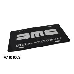 A7101002 - DMC Black License Plate Insert - Official DeLorean Motor Company®