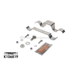 WATER PIPE BRACKET KIT (STAINLESS, WITH HARDWARE)
