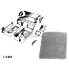 111386 - Complete Carpet Set (Light Gray) - Official DeLorean Motor Company®