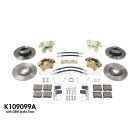 COMPLETE BRAKE KIT - DISCS, STOCK HOSES, FRONT & REAR PADS, NEW CALIPERS AND BRAKE MASTER CYLINDER